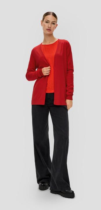 Produktbild s.Oliver Strickjacke Longcardigan aus Baumwolle und Viskose (36)