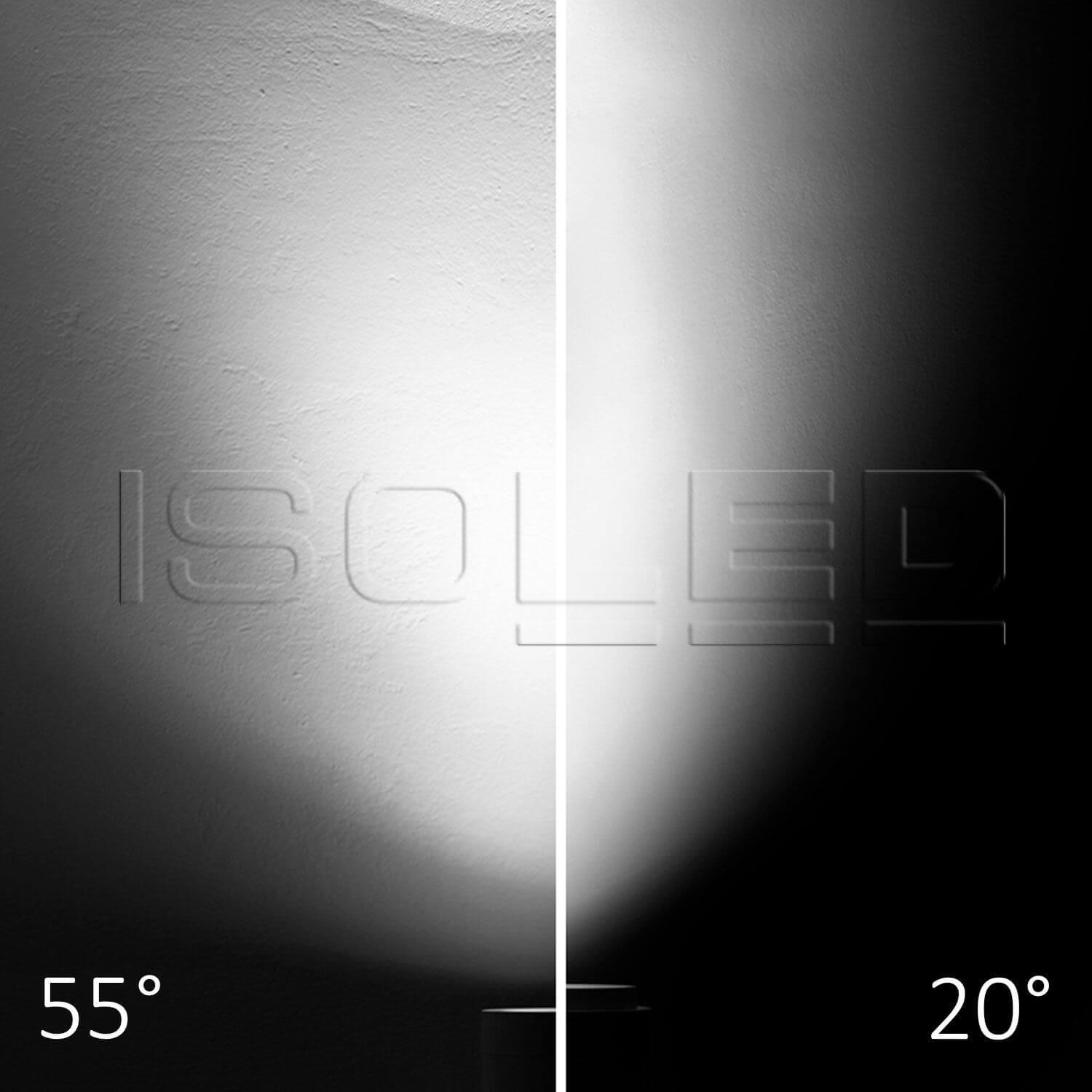Thumbnail - Isoled, Zubehör Beleuchtung, 3-PH Schienen-Strahler fokussierbar, 8W, 20°-55°, schwarz matt, 4000K