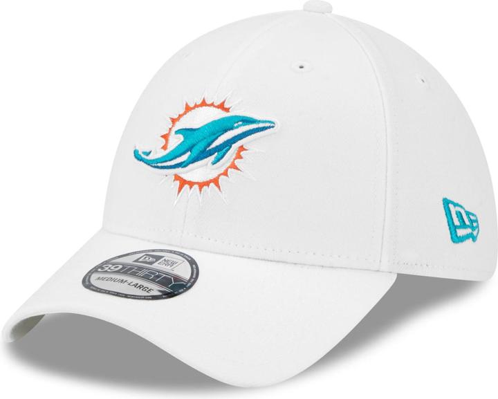 Produktbild New Era 39Thirty Stretch Cap - NFL Miami Dolphins weiss - L/X (XL)