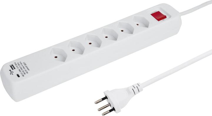 Produktbild Steffen Power Easy (6x, USB-A, USB-C, 1.50 m)