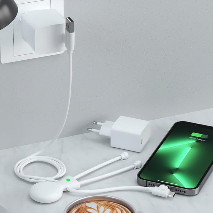 Produktbild Xoopar Ladekabel USB A C/Micro USB USB C Lightning (1 m)