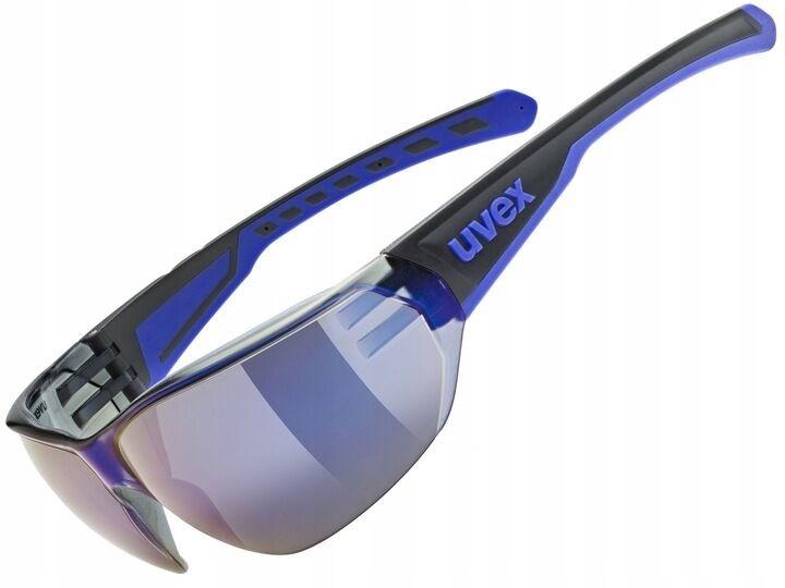 Actual product image Uvex Equate (black-blue matt, Mirror Blue)