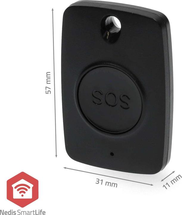 Productafbeelding Nedis Slimme paniekknop Zigbee 3.0 | Soort batterij - Energie: CR2450 | Zwart