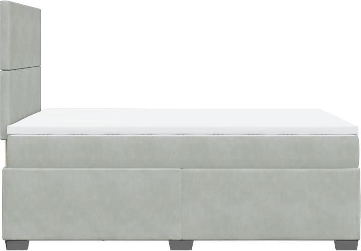 Produktbild vidaXL Bo x springbett mit Matratze 120 x 190 cm Samt (120 x 190 cm)