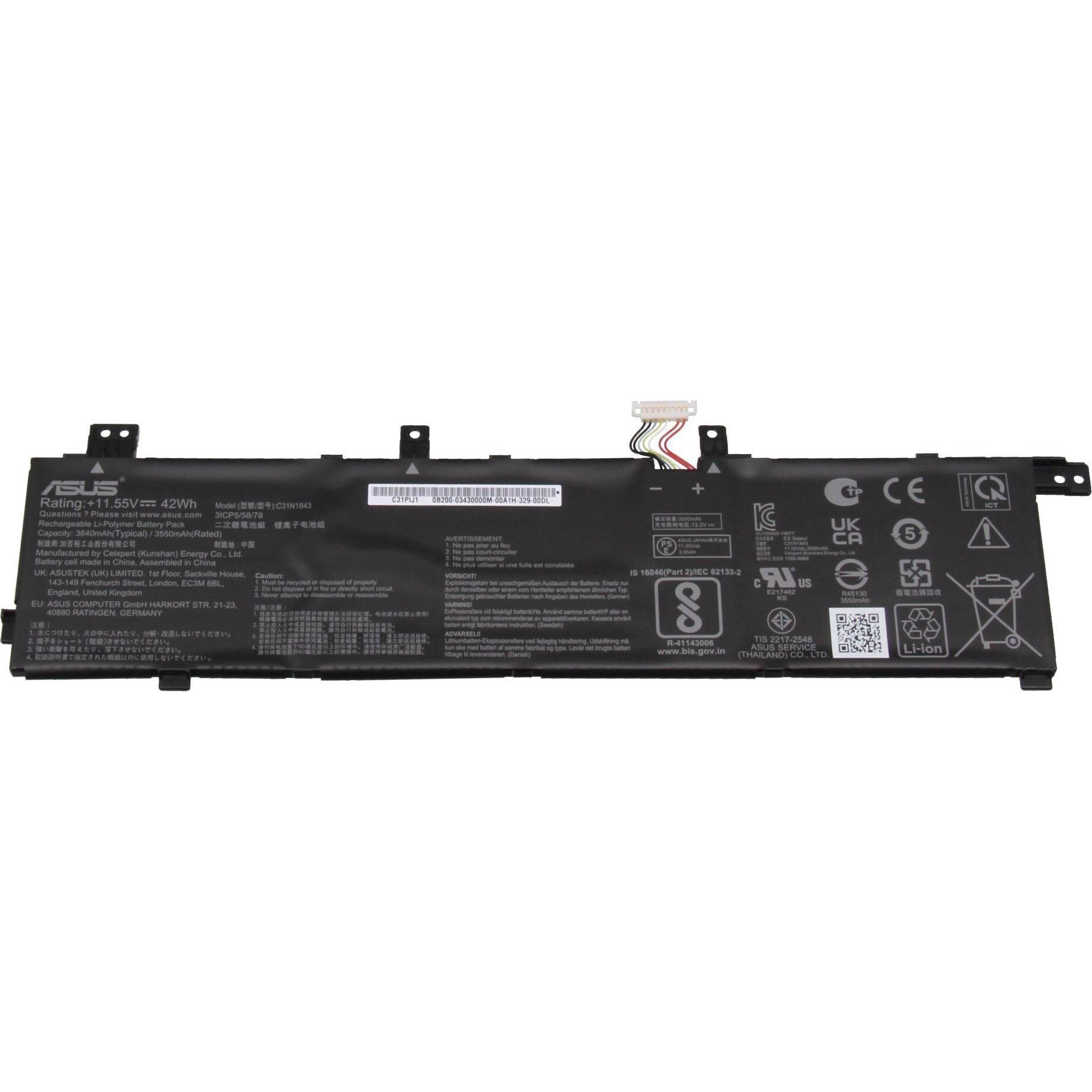 Thumbnail - ASUS 0B200-03430000 (3 Zellen, 3640 mAh), Notebook Akku