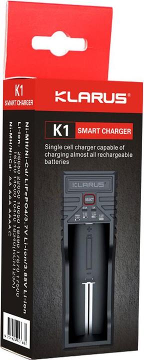Immagine prodotto Klarus Caricabatterie K1-PRO con porta USB (1 pz., Caricabatterie senza batteria)