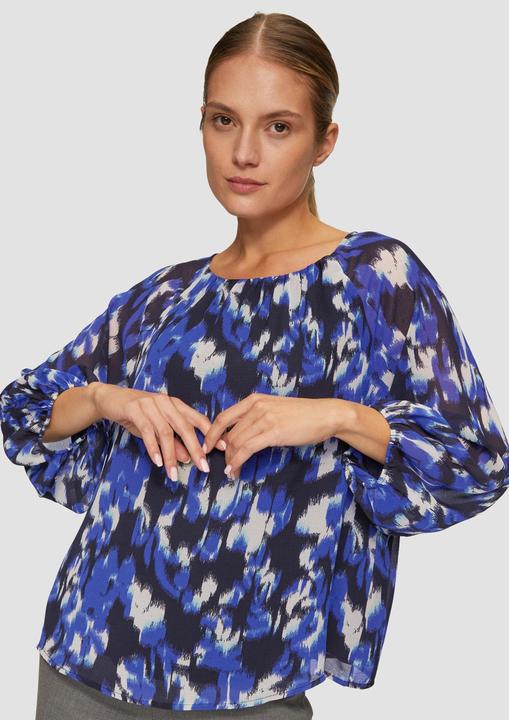Immagine prodotto S.Oliver Bluse Chiffon-Bluse mit Raffungen und transparenten Ärmeln (46)