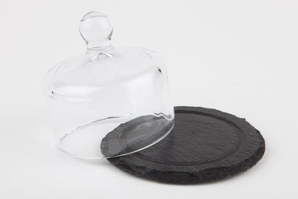 Produktbild APS Naturschieferplatte mit Glashaube