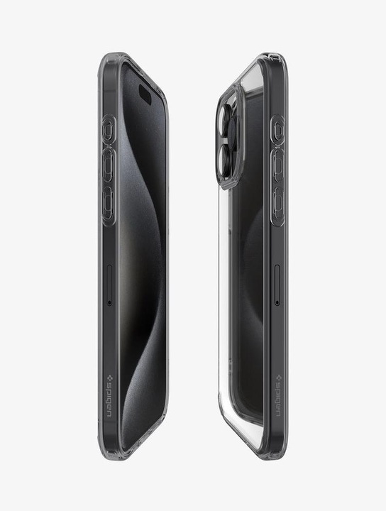 Actual product image Spigen Ultra Hybrid case for iPhone 15 Pro - transparent gray (Apple iPhone 15 Pro)