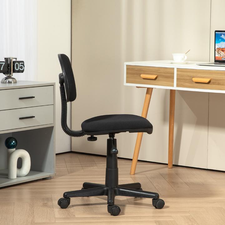 Produktbild Homcom Bürostuhl Polyester, Schaumstoff Schwarz