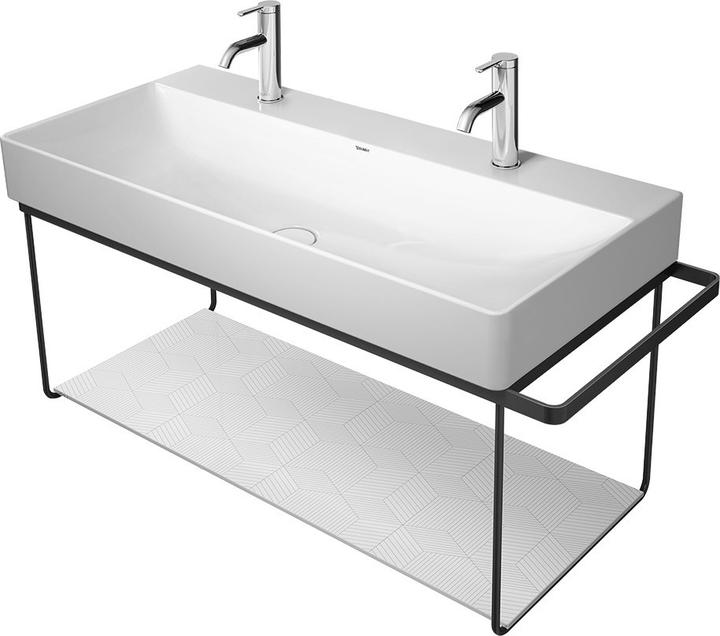 Actual product image Duravit Metal bracket DURASQUARE wallh for washbasin 235310 black matt (106.5 x 45 x 79 cm)