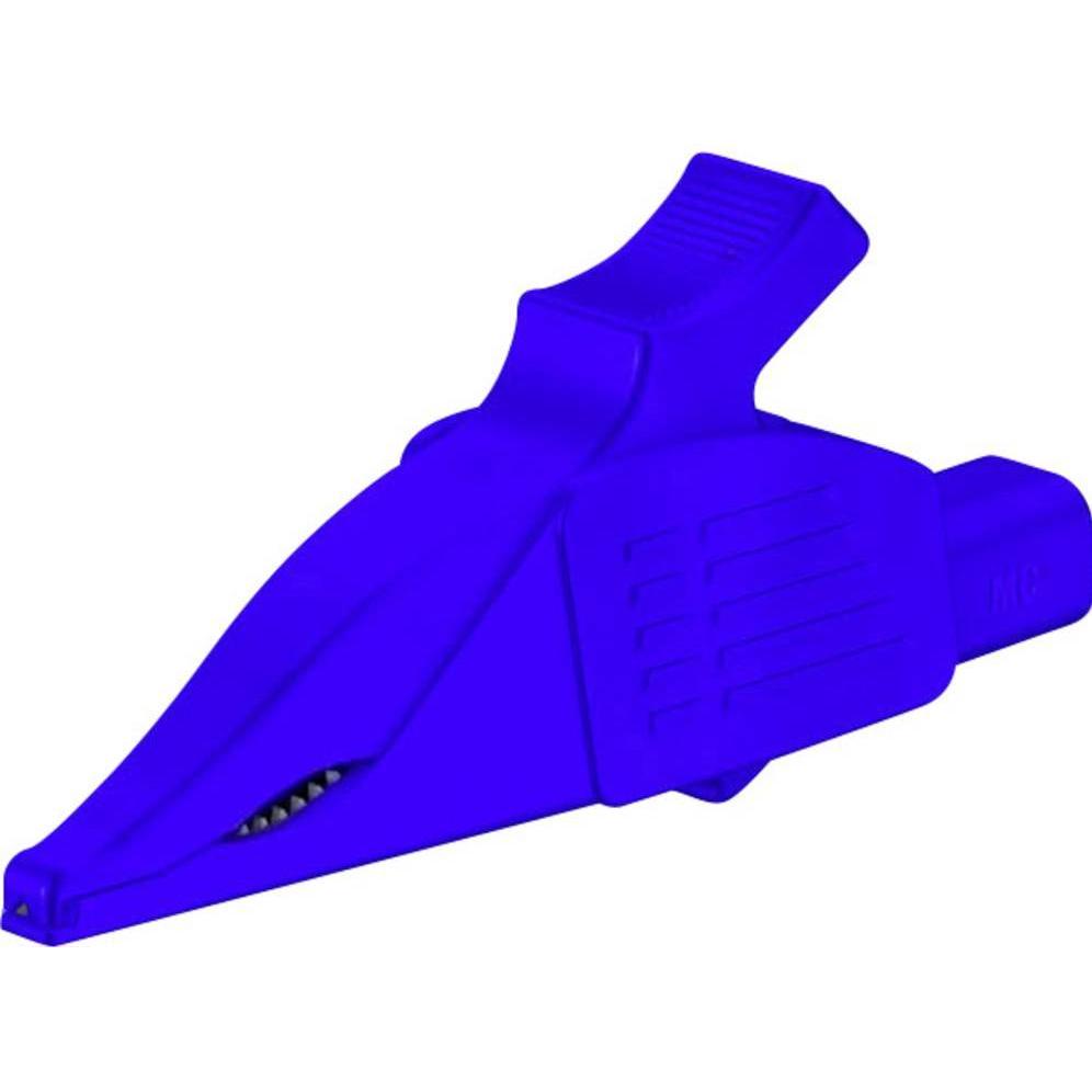 Stäubli 4 mm-Sicherheits-Abgreifer XDK-1033 (Klemme), Messtechnik, Blau