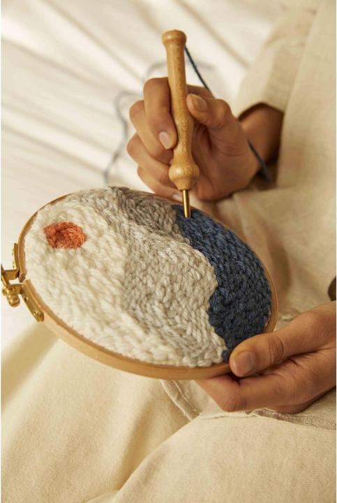 Produktbild DMC Stickset Mindful Making Berggipfel, Ø 15.7 cm