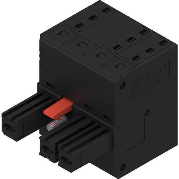 Weidmüller Buchsengehäuse-Kabel Polzahl Gesamt 3 Rastermass 7.62 mm 2720570000 30, Cavo + Spina elettrica, Nero