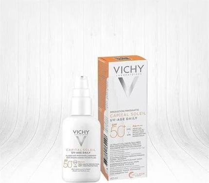 Productafbeelding Vichy Capital Soleil Vloeistof UV-AGE (Zonnecrème gezicht, SPF 50+, 40 ml, 65 g)