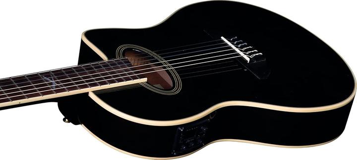 Image du produit EKO Guitare électrique cutaway nylon pour débutants, son exceptionnel et design élégant (Guitare semi-acoustique, Fond et manche : Acajou, Huisseries, Table d'harmonie : Épicéa)