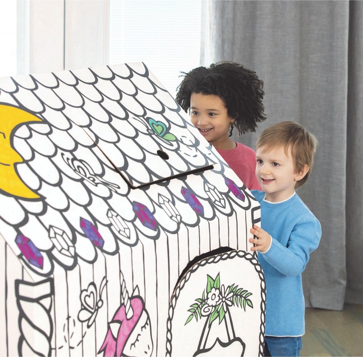Actual product image Fellowes Playhouse BANKERS BOX 1232401 Unicorn 121x97x81cm