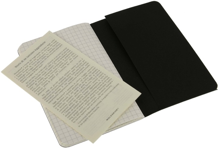 Image du produit Moleskine Coffret de poche Cahier de 3 (A6, Quadrillé, Couverture souple)
