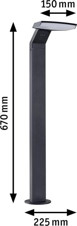 Actual product image Paulmann Outdoor 230V Bollard Light Zerena (1100 lm, IP44)