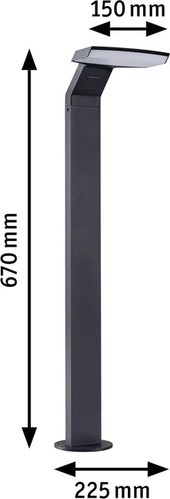 Produktbild Paulmann Outdoor 230V Pollerleuchte Zerena (1100 lm, IP44)