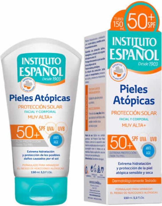 Actual product image Instituto Español Atopic Skin Cream SPF50 150ml (Suntan cream, SPF 50, 150 ml)