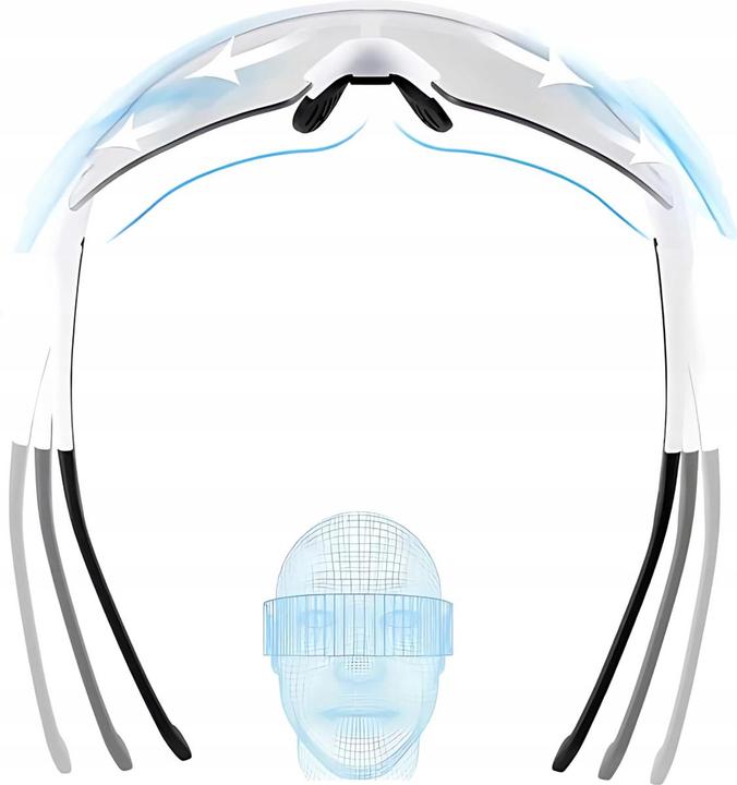 Produktbild Rockbros Cycling Glasses (Weiss, Photochromatisch)