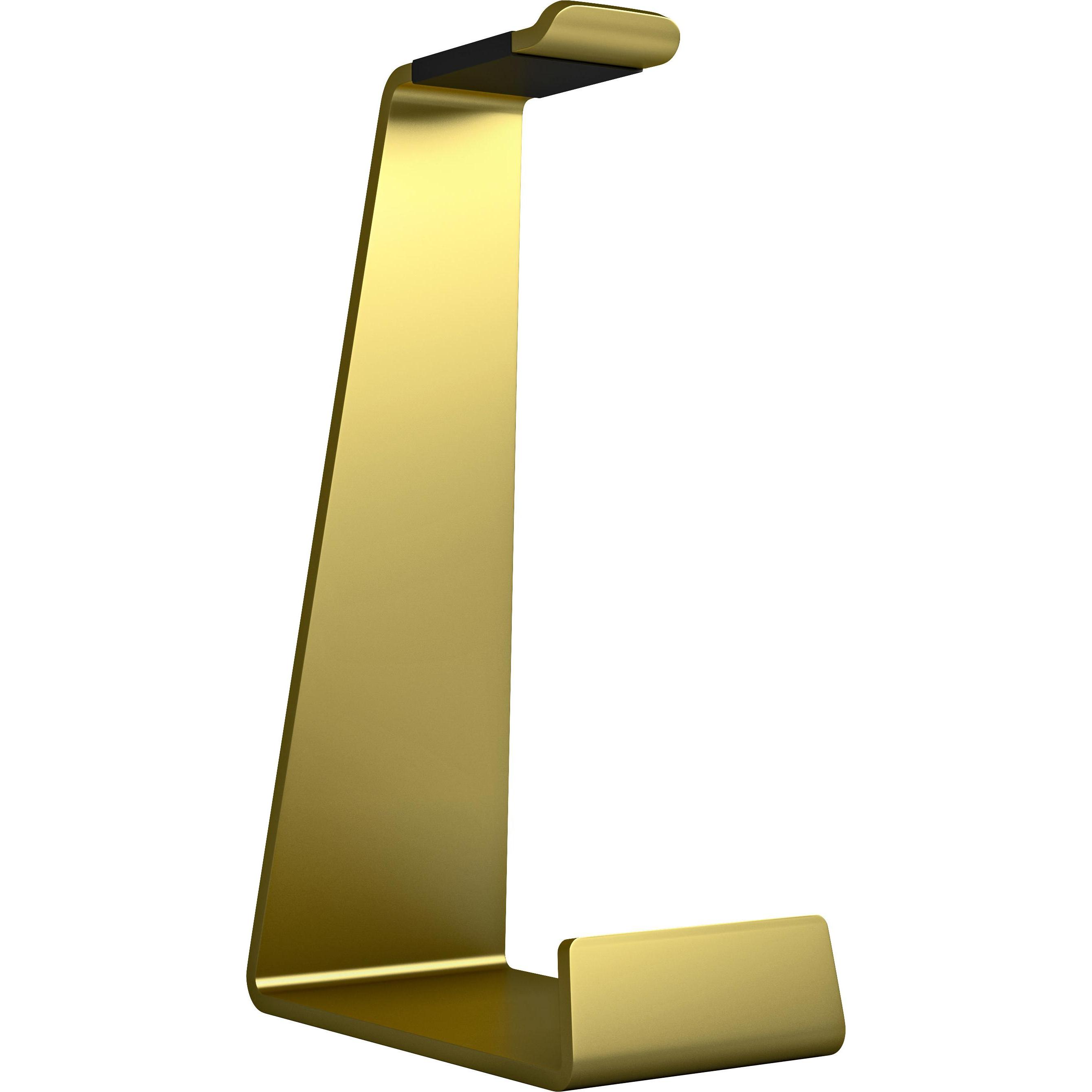 Multibrackets Kopfhörerhalter, Aluminium, Messing, max 1 kg, Kopfhörerständer, Silber