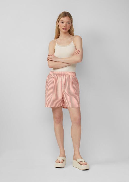 Actual product image S.Oliver Hose Baumwoll-Streifenshorts mit Elastikbund (Frequency band 38 (2600 MHz))
