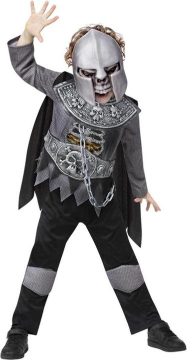 Actual product image Smiffys Childrens/Kids Deluxe Skeleton Knight Costume Set (128, 134)