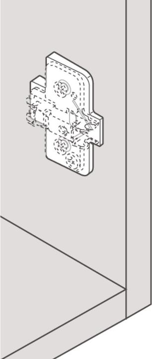 Produktbild Blum Winkelkeil für Kreuzmontageplatten +5°