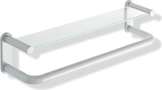 Hewi Glass shelf SERIE 801 m handle coral