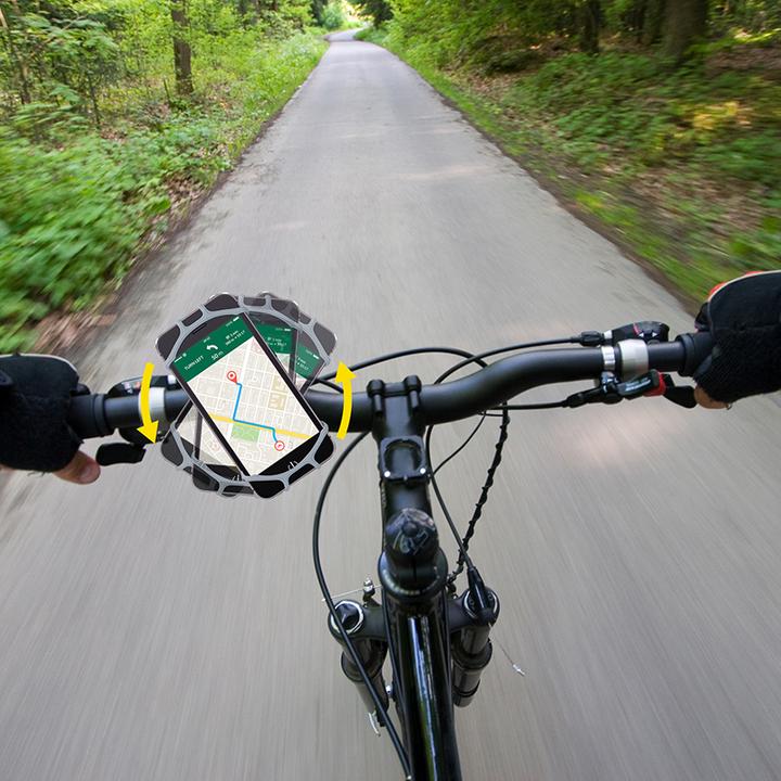 Produktbild Dunlop Fahrradtelefonhalter 10-15 cm drehbar (Schwarz)