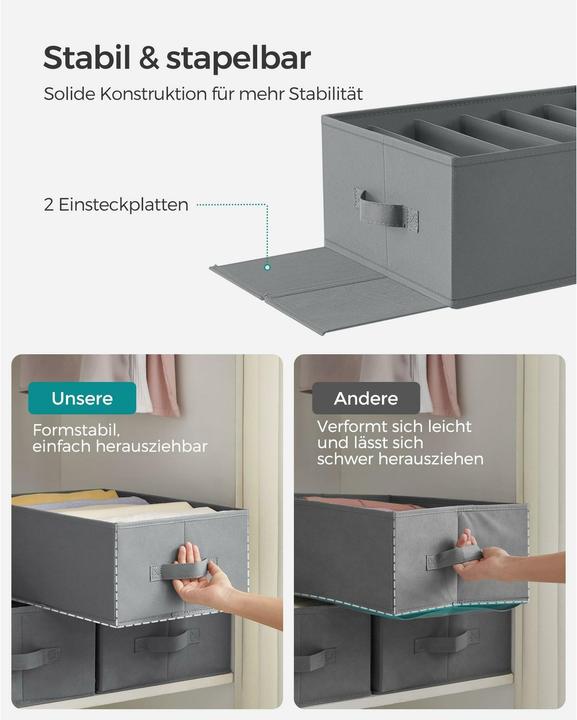 Image du produit Songmics Boîtes de rangement (30 cm, 4x)