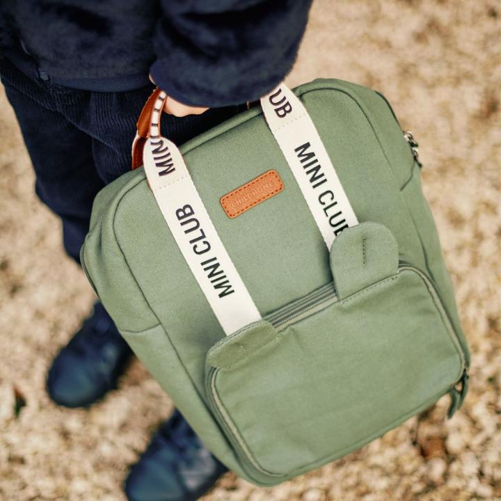 Image du produit Childhome Kinderrucksack Club Signature canvas grün (7 l)