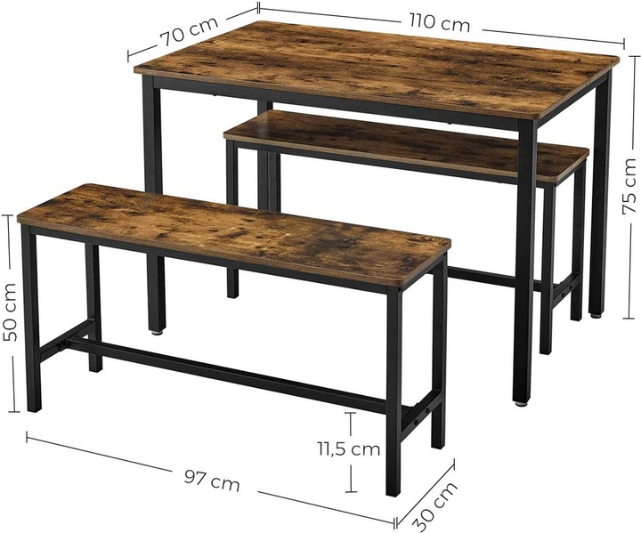 Image du produit Vasagle Havanna (110 x 70 x 75 cm)