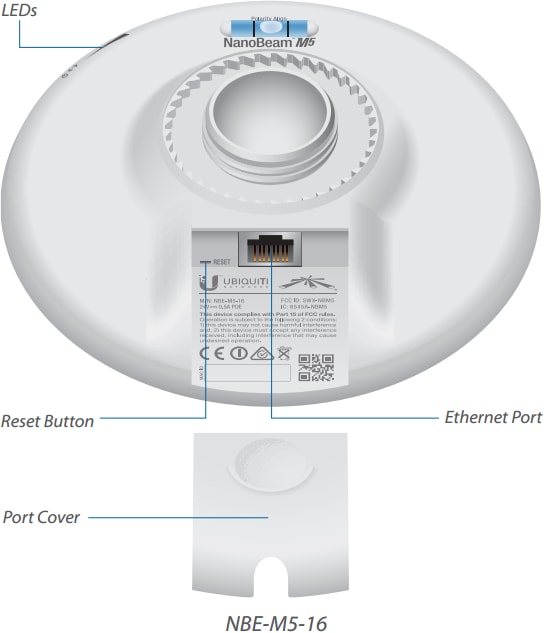 Produktbild Ubiquiti NanoBeam M, NBE-M5-16 (150 Mbit/s)