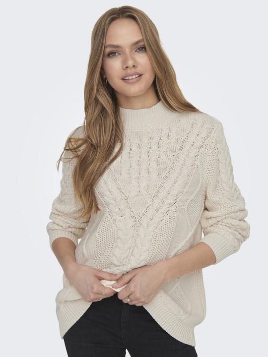 Immagine prodotto Only Maglione a collo alto in maglia a cavi (S)