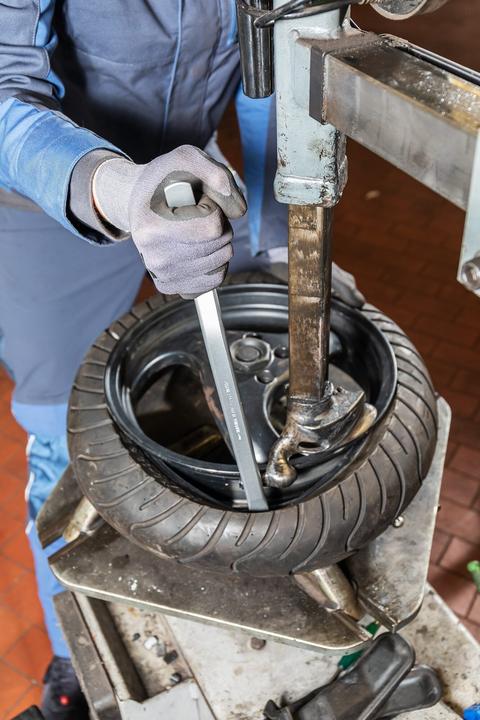 Actual product image HAZET Tyre and mounting lever 653 - Total length: 456 mm