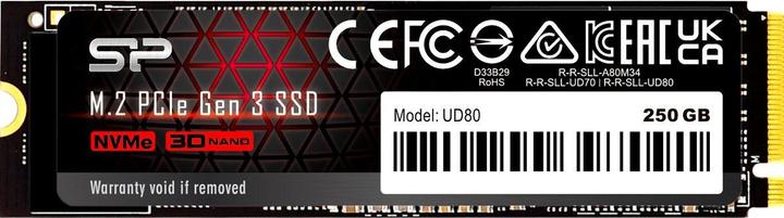 Actual product image Silicon Power UD80 (250 GB, M.2 2280)