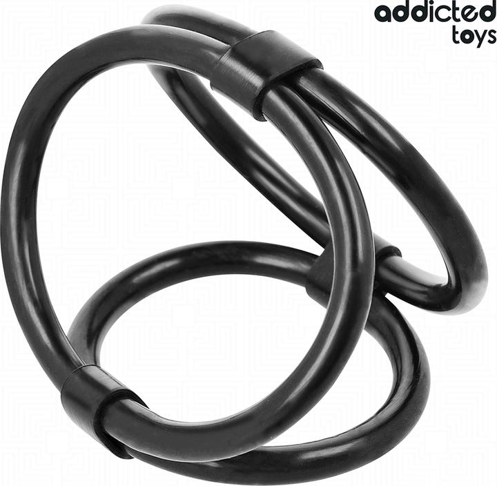 Addicted toys - Dreifach-Penisring (6 cm)