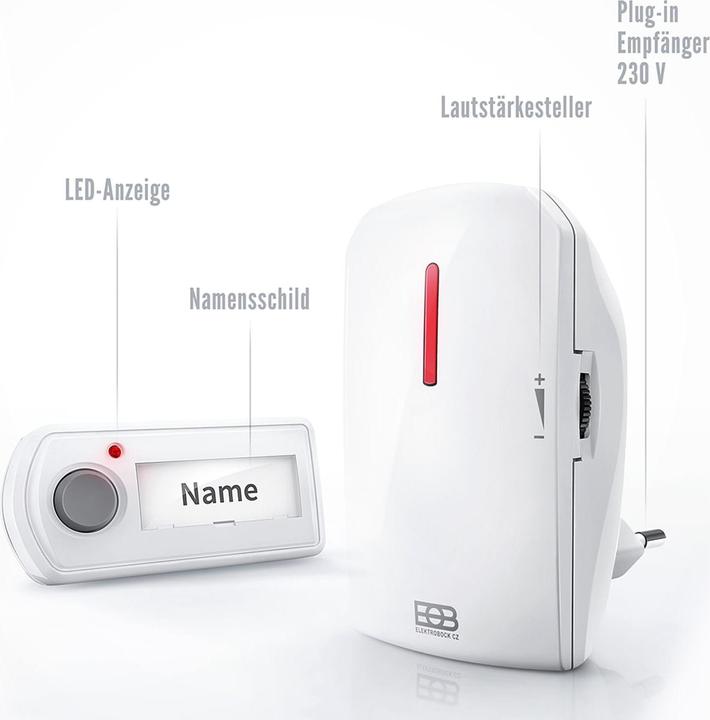 Produktbild Elektrobock Funk-Türglocke BZ11-21 (Drahtgebunden)