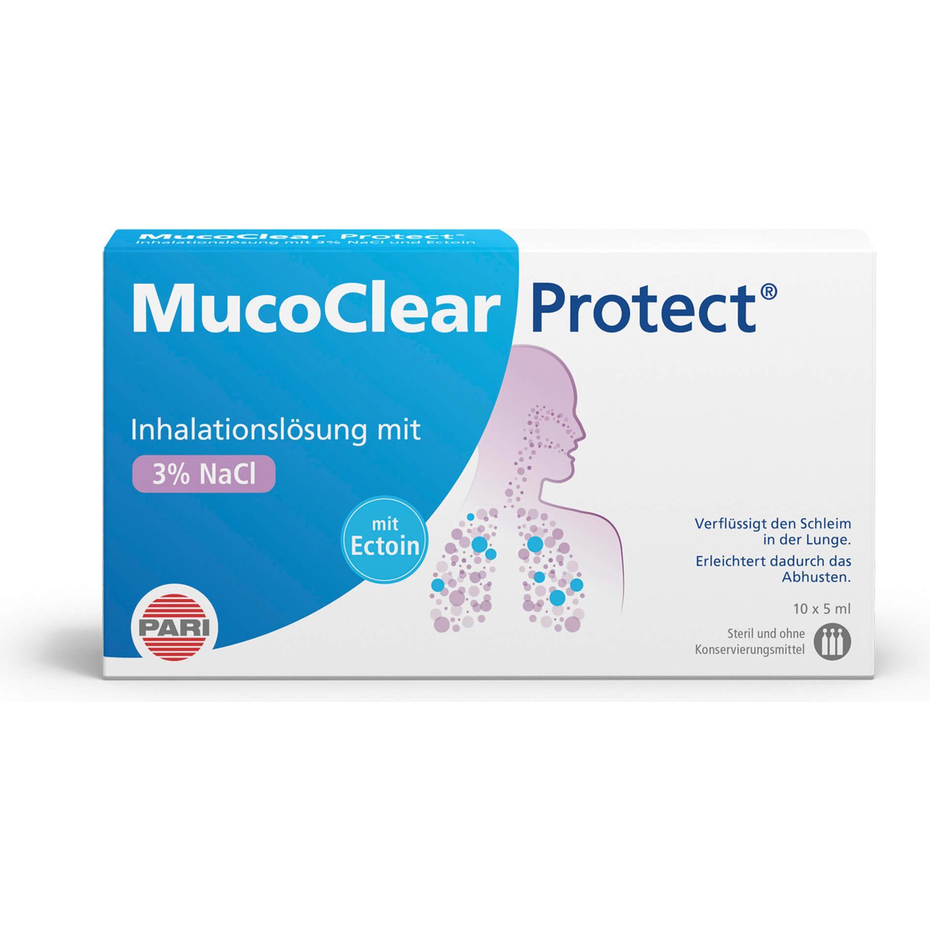 PARI, Inhalator, Mucoclear Protect, 10X5 ml INL