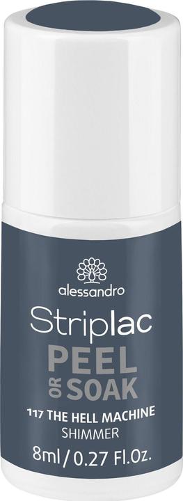 Produktbild Alessandro Striplac Peel or Soak The Hell Machine 8 ml (Grau, Abziehbarer Nagellack)