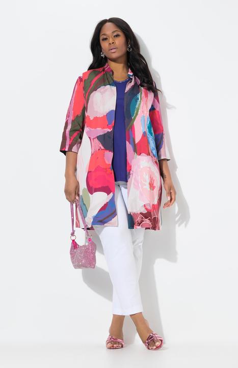 Image du produit Ulla Popken Veste réversible, veste ouverte, col montant, manches 3/4 (54)