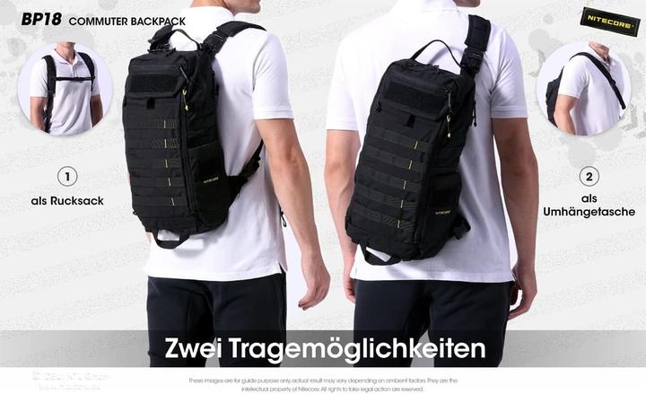 Produktbild Nitecore BP18 Commuter Backpack (18 l)