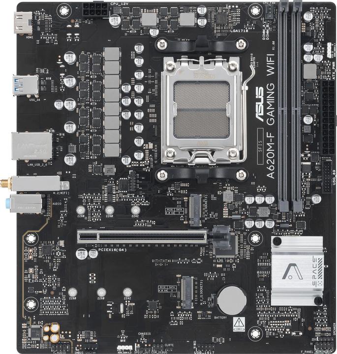 Actual product image ASUS A620M-F GAMING WIFI (AM5, AMD A620, mATX)