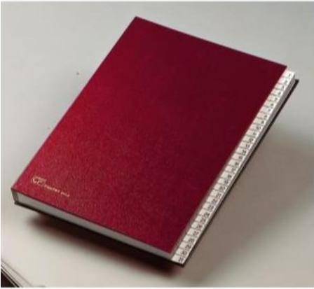 Produktbild Fraschini Alphabetische Mappen Rotes Kunstleder 240 x 340 mm (40 mm, 1 Stk.)