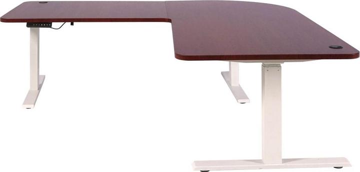 Produktbild Swisshandel24 Eck-Schreibtisch, Computertisch, elektrisch höhenverstellbar Memory 178x178cm 84kg Kirsch-Dekor, w