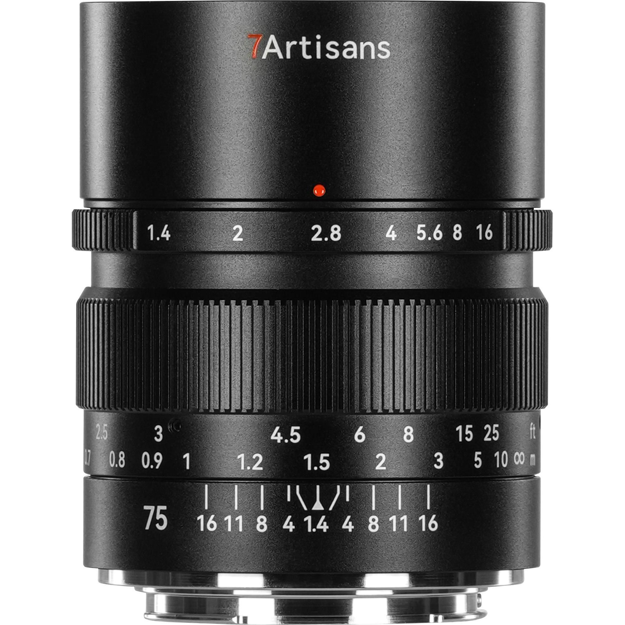 7artisans 75mm F1.4 Sony (E Mount), Obiettivo, Nero