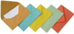 Actual product image GPV Envelopes, 90 x 140 mm, blue, ungummed (90 x 140 mm)